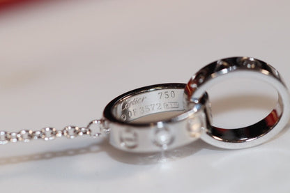 [Regal Jewels]LOVE NECKLACE PINK GOLD AND SILVER