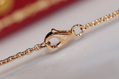 [Regal Jewels]LOVE NECKLACE PINK GOLD AND SILVER