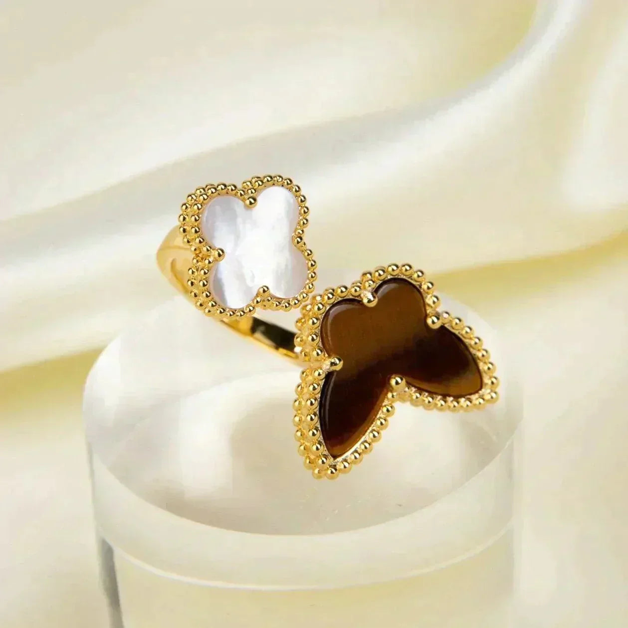 [Regal Jewels]LUCKY BETWEEN THE FINGER RING