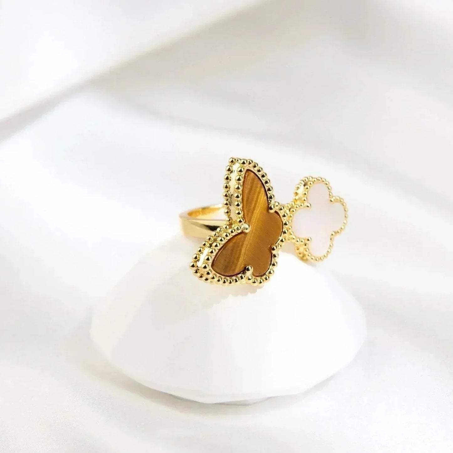 [Regal Jewels]LUCKY BETWEEN THE FINGER RING