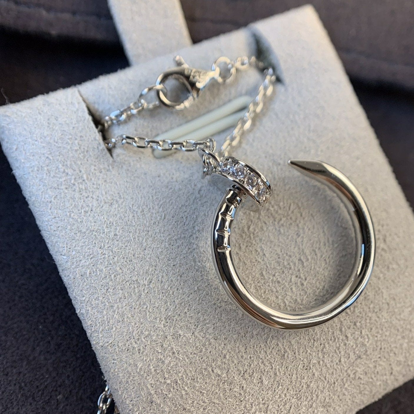 [Regal Jewels]JUSTE NECKLACE SILVER DIAMONDS