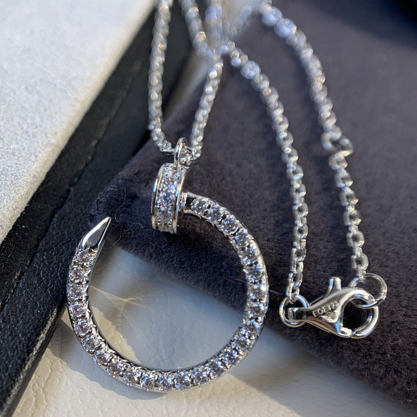 [Regal Jewels]JUSTE NECKLACE SILVER DIAMONDS