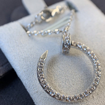 [Regal Jewels]JUSTE NECKLACE SILVER DIAMONDS