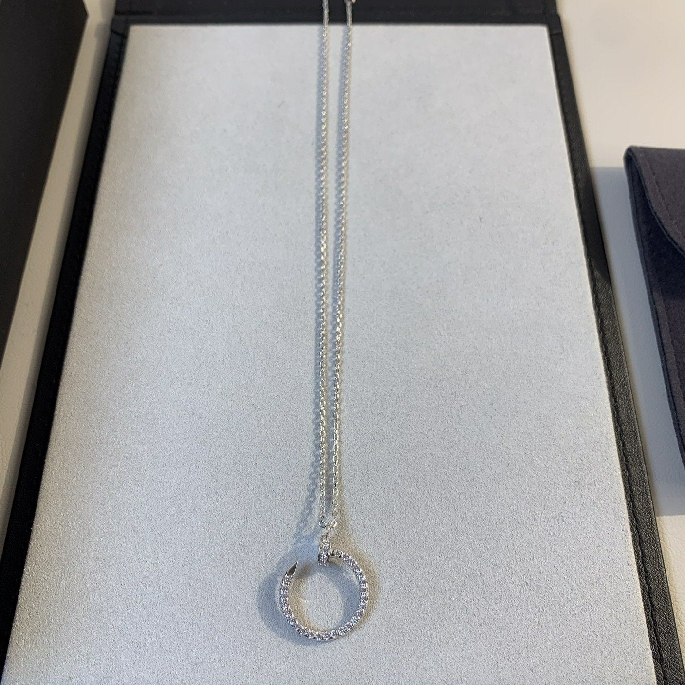 [Regal Jewels]JUSTE NECKLACE SILVER DIAMONDS