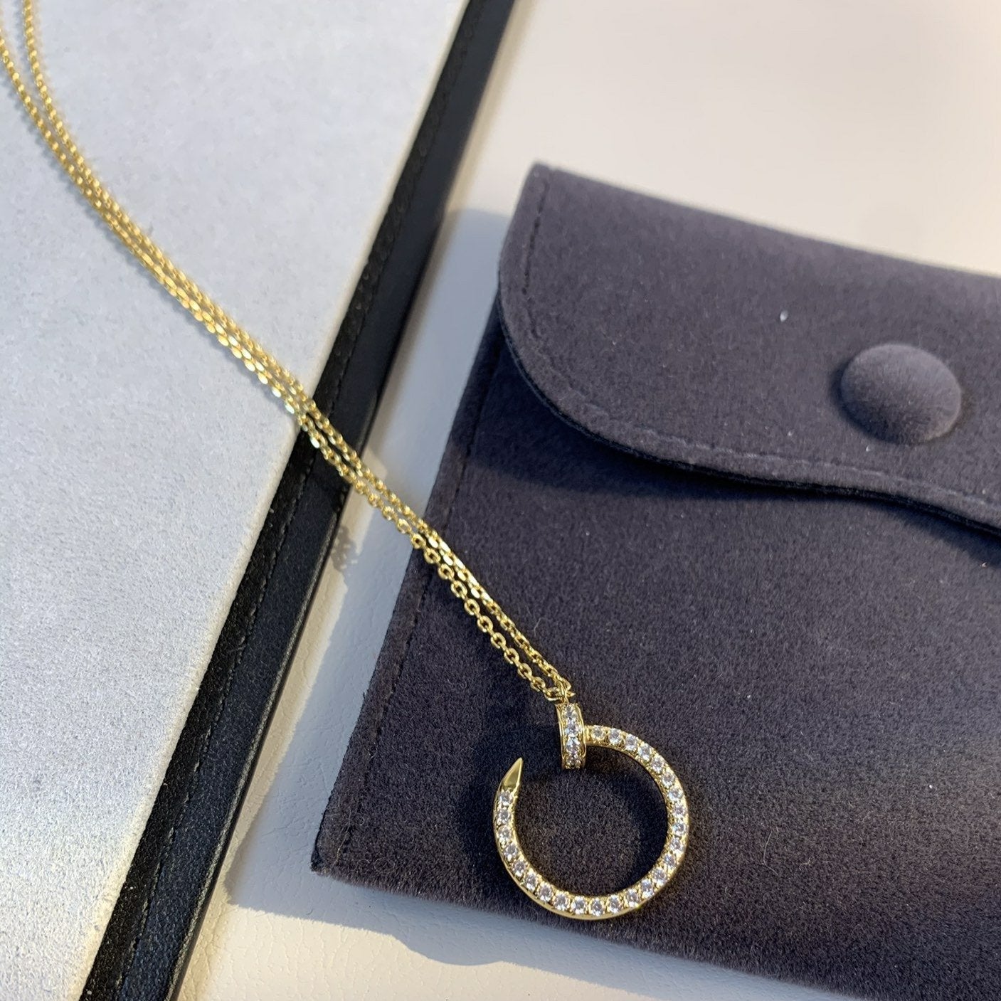 [Regal Jewels]JUSTE NECKLACE GOLD DIAMONDS