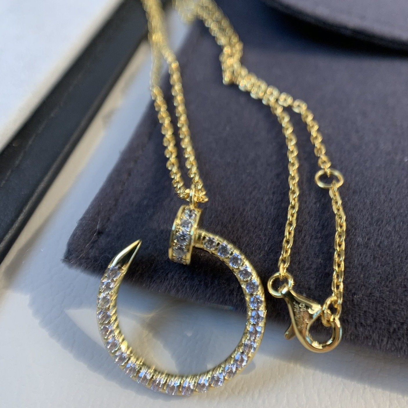 [Regal Jewels]JUSTE NECKLACE GOLD DIAMONDS