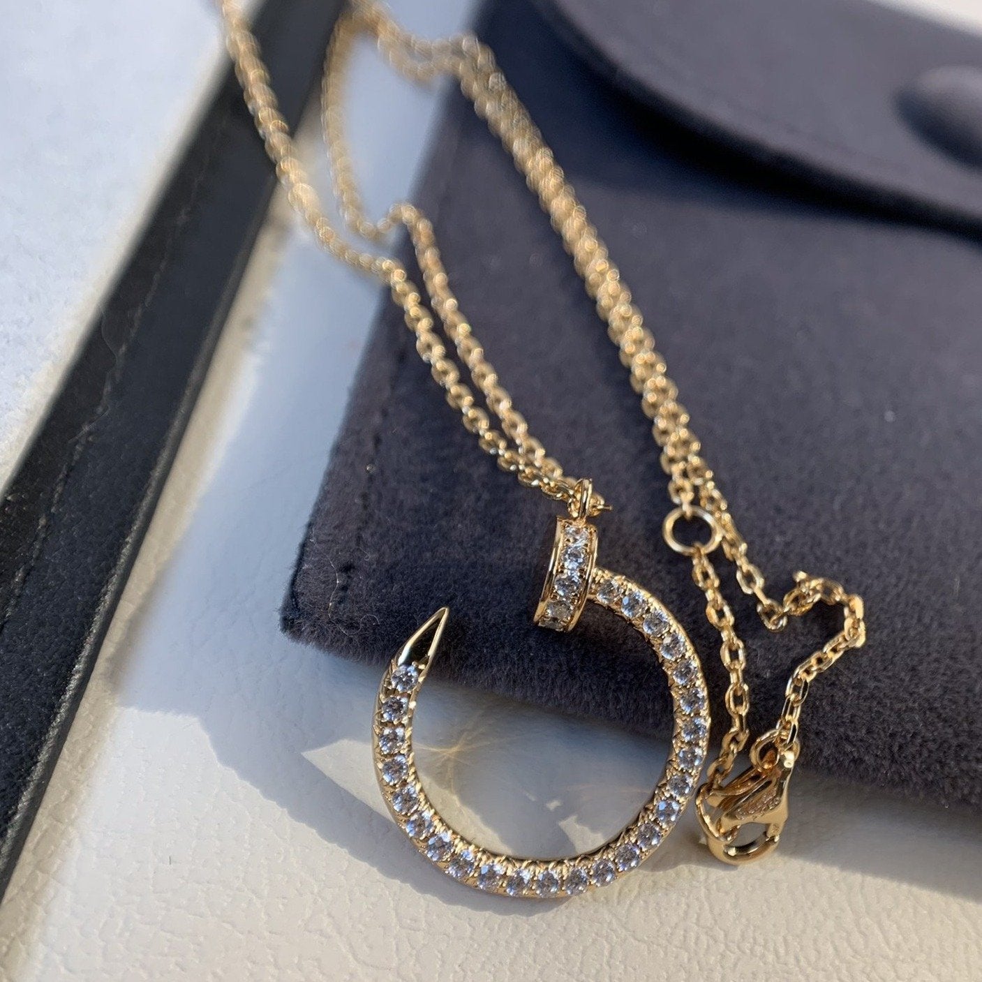 [Regal Jewels]JUSTE NECKLACE PINK GOLD DIAMONDS