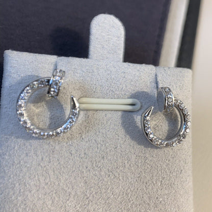 [Regal Jewels]JUSTE EARRINGS SILVER DIAMONDS