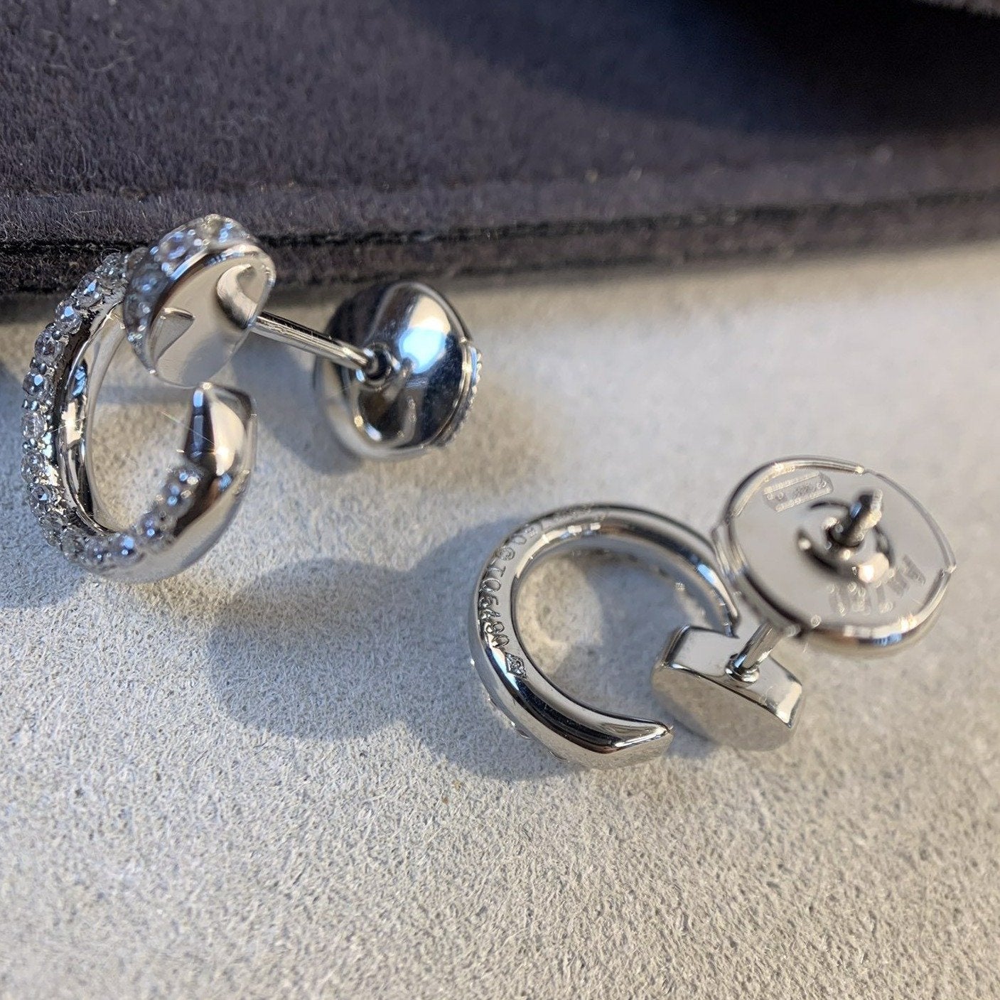 [Regal Jewels]JUSTE EARRINGS SILVER DIAMONDS