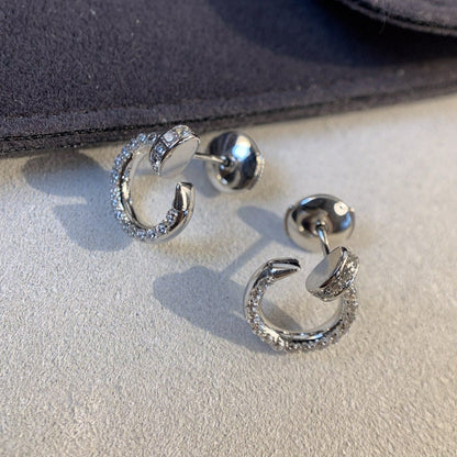 [Regal Jewels]JUSTE EARRINGS SILVER DIAMONDS