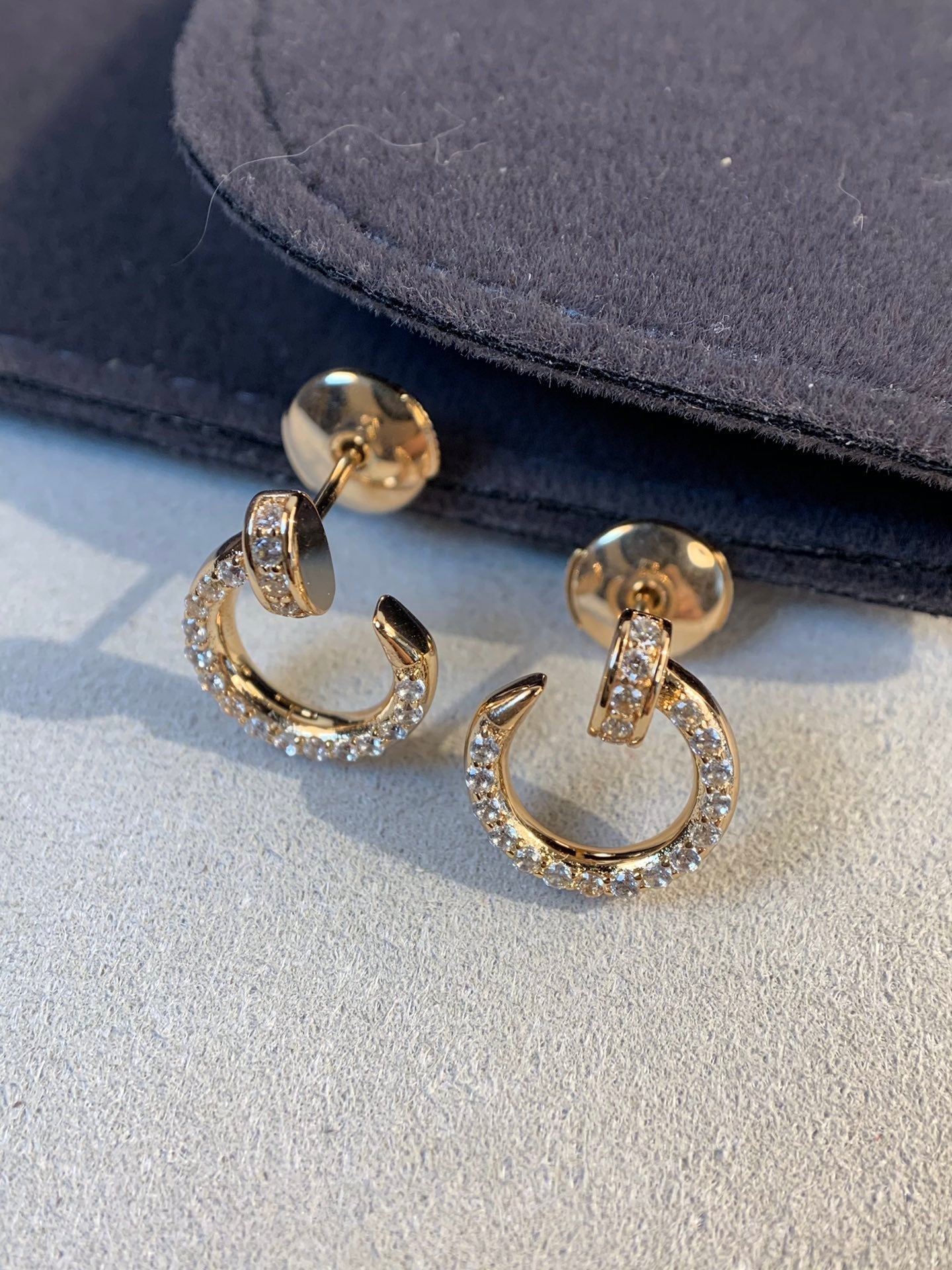 [Regal Jewels]JUSTE EARRINGS GOLD DIAMONDS