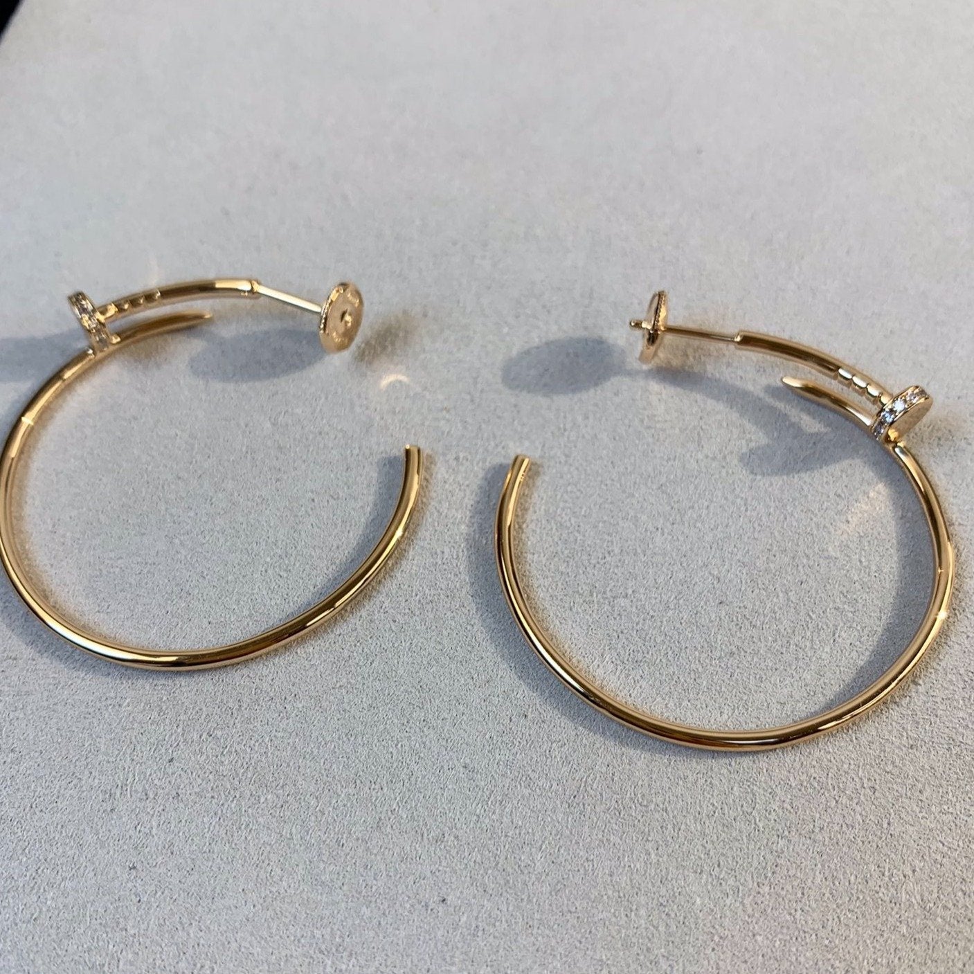 [Regal Jewels]JUSTE EARRINGS GOLD DIAMONDS 1.8MM