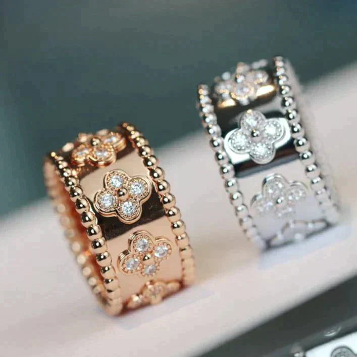 [Regal Jewels]CLOVER KALEIDOSCOPE RING 10MM