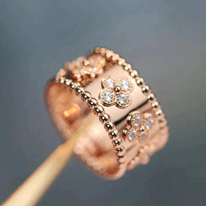 [Regal Jewels]CLOVER KALEIDOSCOPE RING 10MM