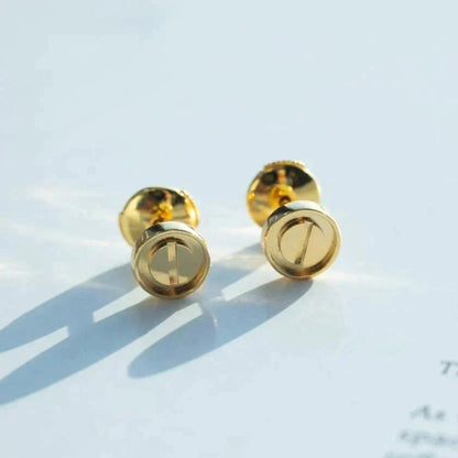 [Regal Jewels]LOVE EARRINGS GOLD 10MM