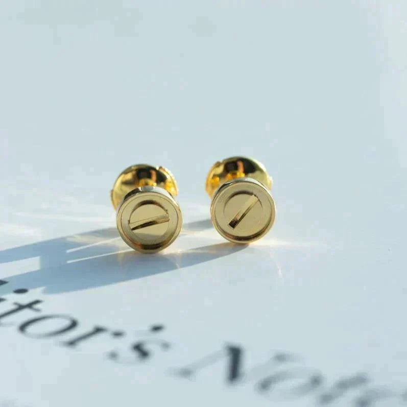 [Regal Jewels]LOVE EARRINGS GOLD 10MM