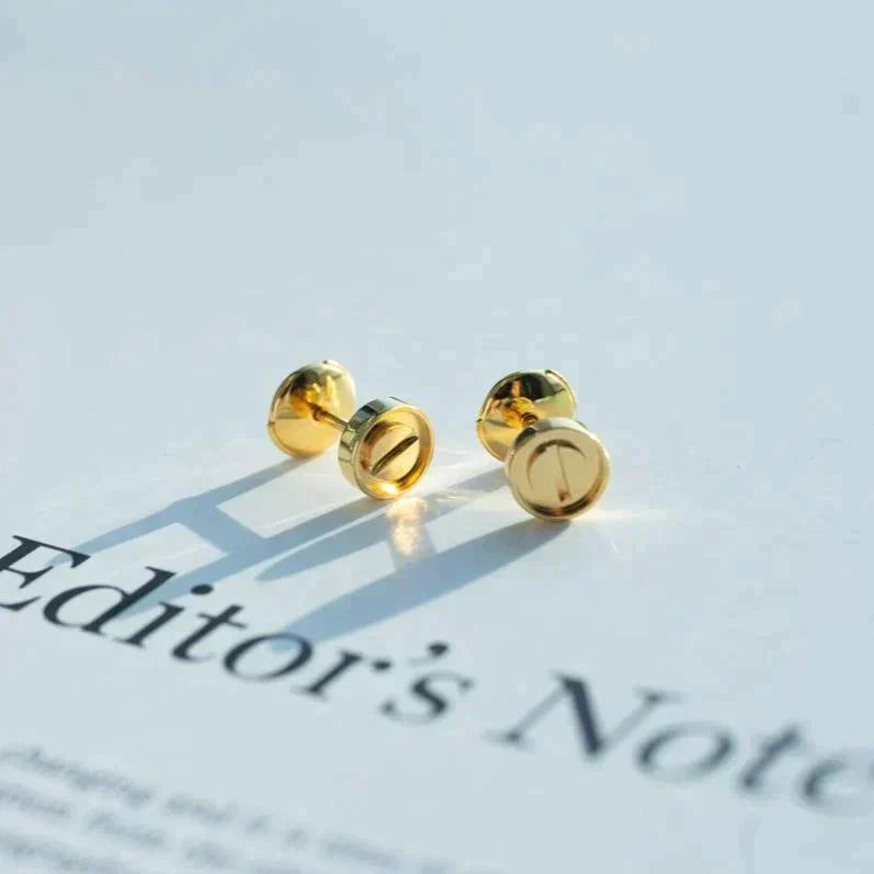 [Regal Jewels]LOVE EARRINGS GOLD 10MM