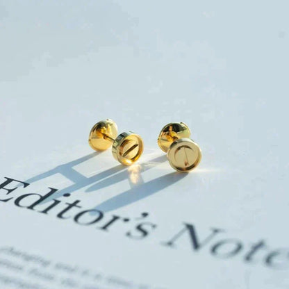 [Regal Jewels]LOVE EARRINGS GOLD 10MM