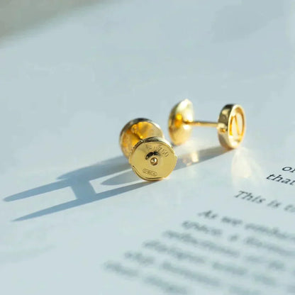 [Regal Jewels]LOVE EARRINGS GOLD 10MM