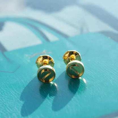 [Regal Jewels]LOVE EARRINGS GOLD 10MM