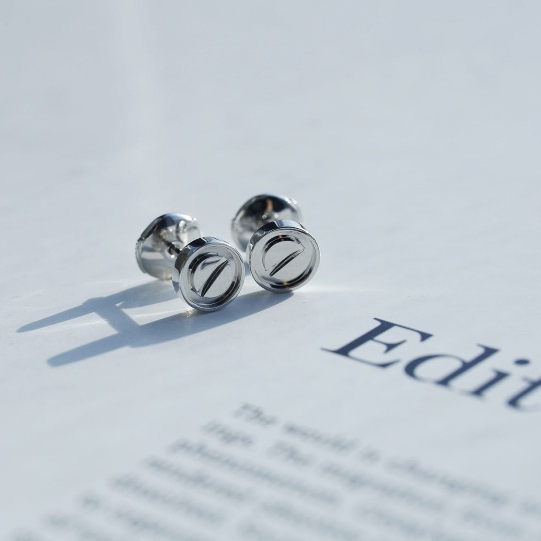 [Regal Jewels]LOVE EARRINGS SILVER 10MM