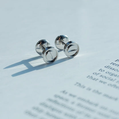 [Regal Jewels]LOVE EARRINGS SILVER 10MM