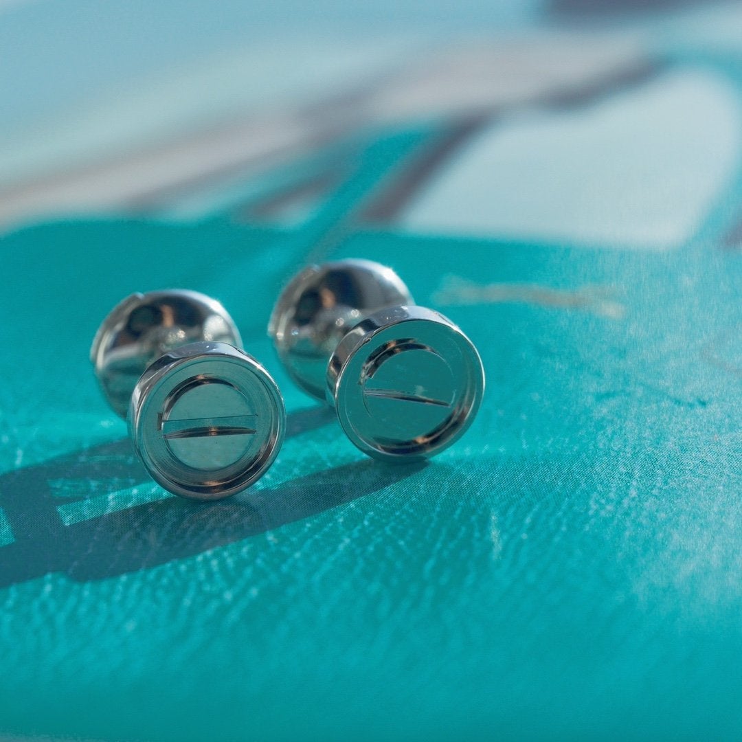 [Regal Jewels]LOVE EARRINGS SILVER 10MM