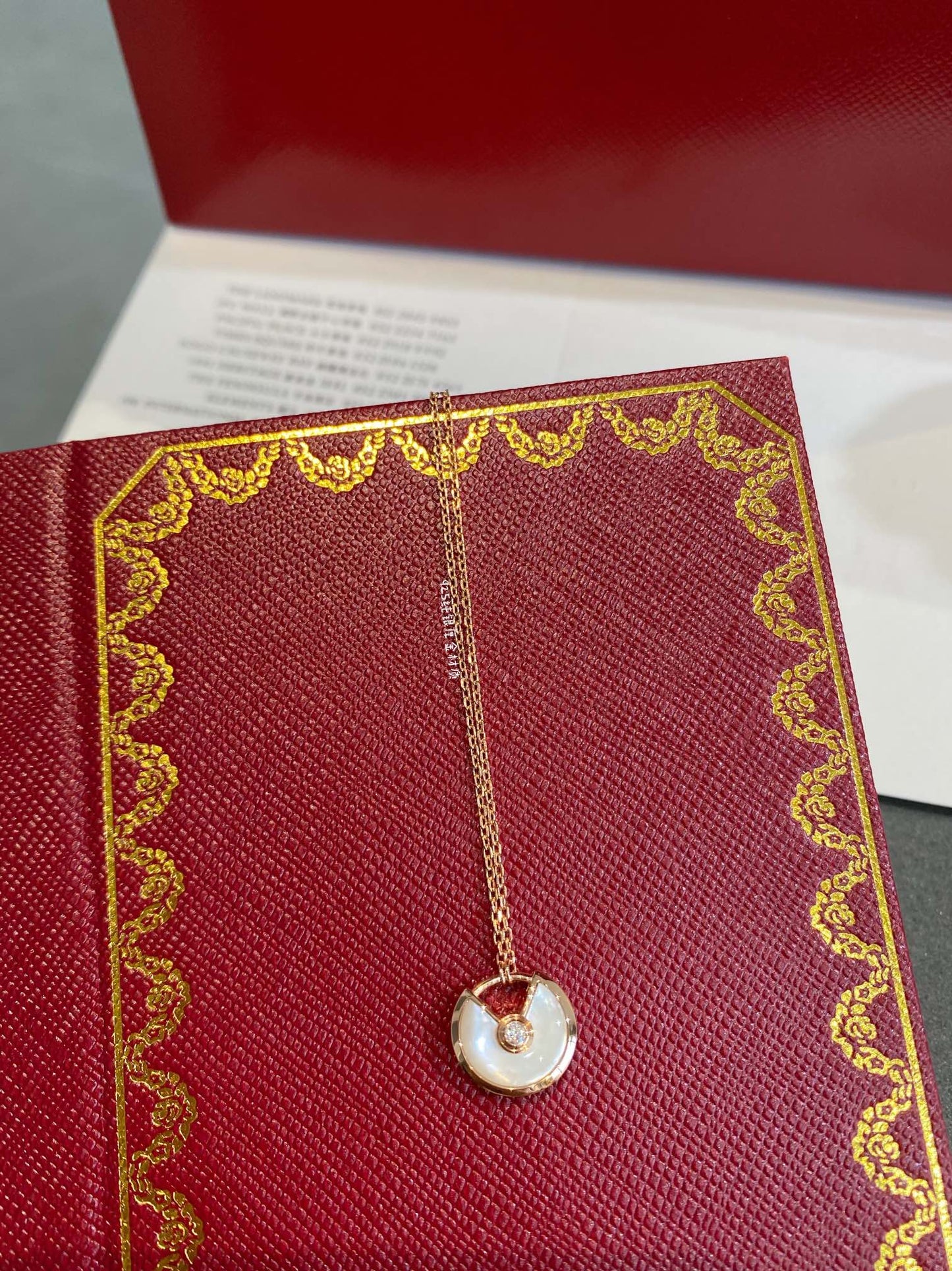 [Regal Jewels]AMULETTE ROSE GOLD MOP NECKLACE