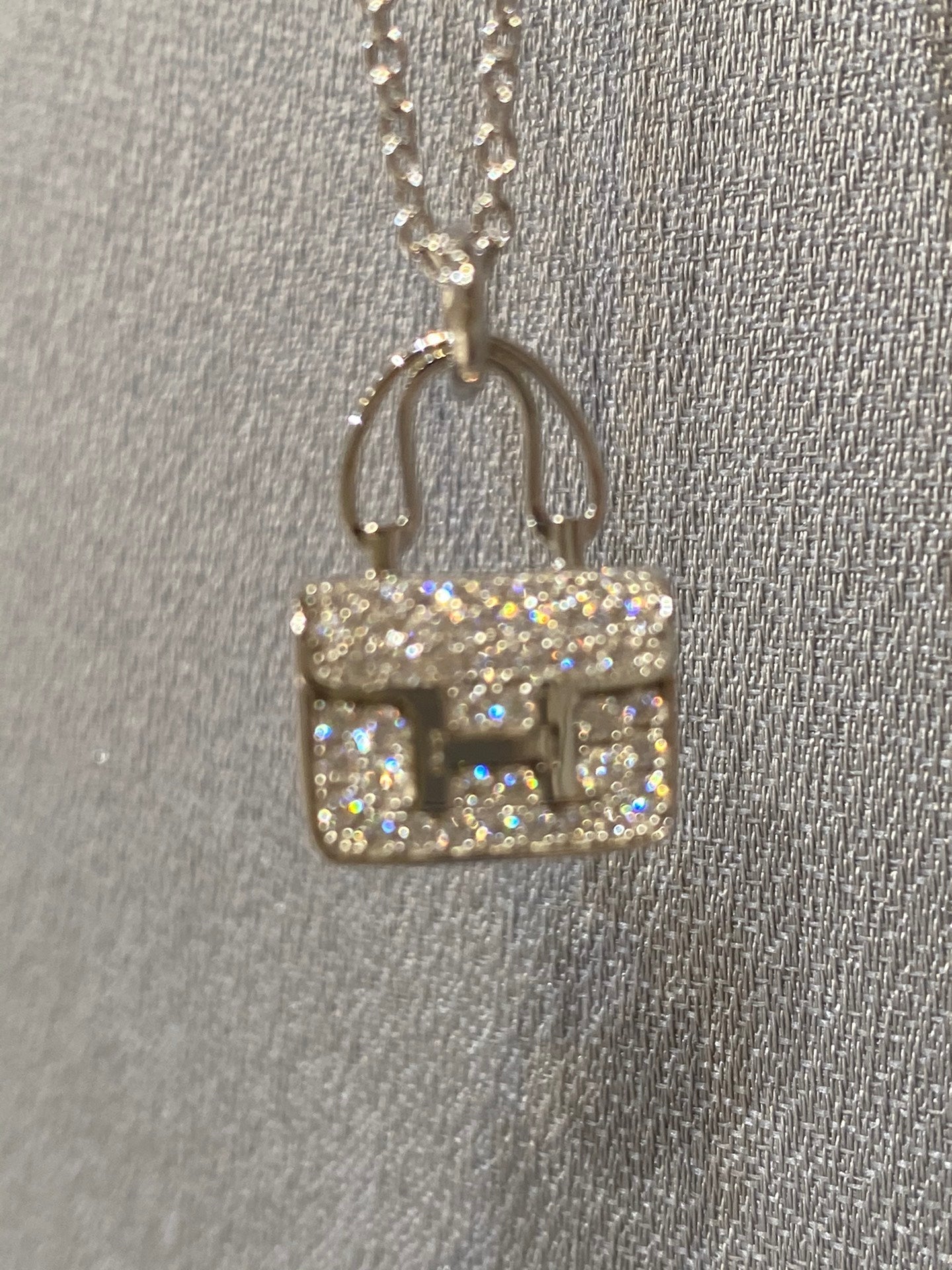 [Regal Jewels]CONSTANCE PEDANT DIAMOND NECKLACE