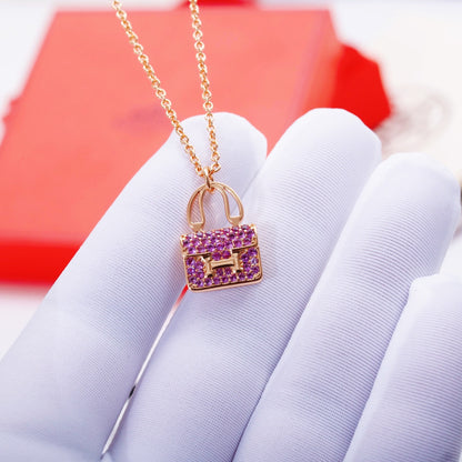[Regal Jewels]CONSTANCE PEDANT PURPLE DIAMOND NECKLACE