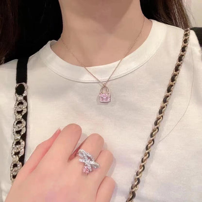 [Regal Jewels]CONSTANCE PEDANT PURPLE DIAMOND NECKLACE