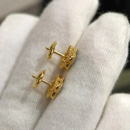 [Regal Jewels]CLOVER MINI 9.5MM MALACHITE  EARRINGS