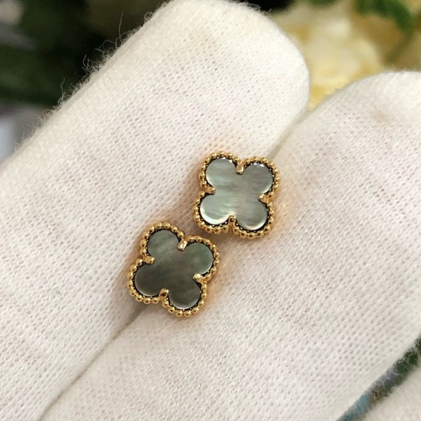 [Regal Jewels]CLOVER MINI GOLD EARRINGS