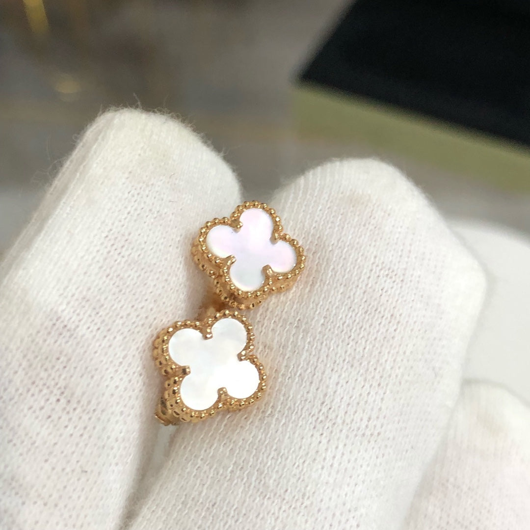 [Regal Jewels]CLOVER MINI GOLD EARRINGS