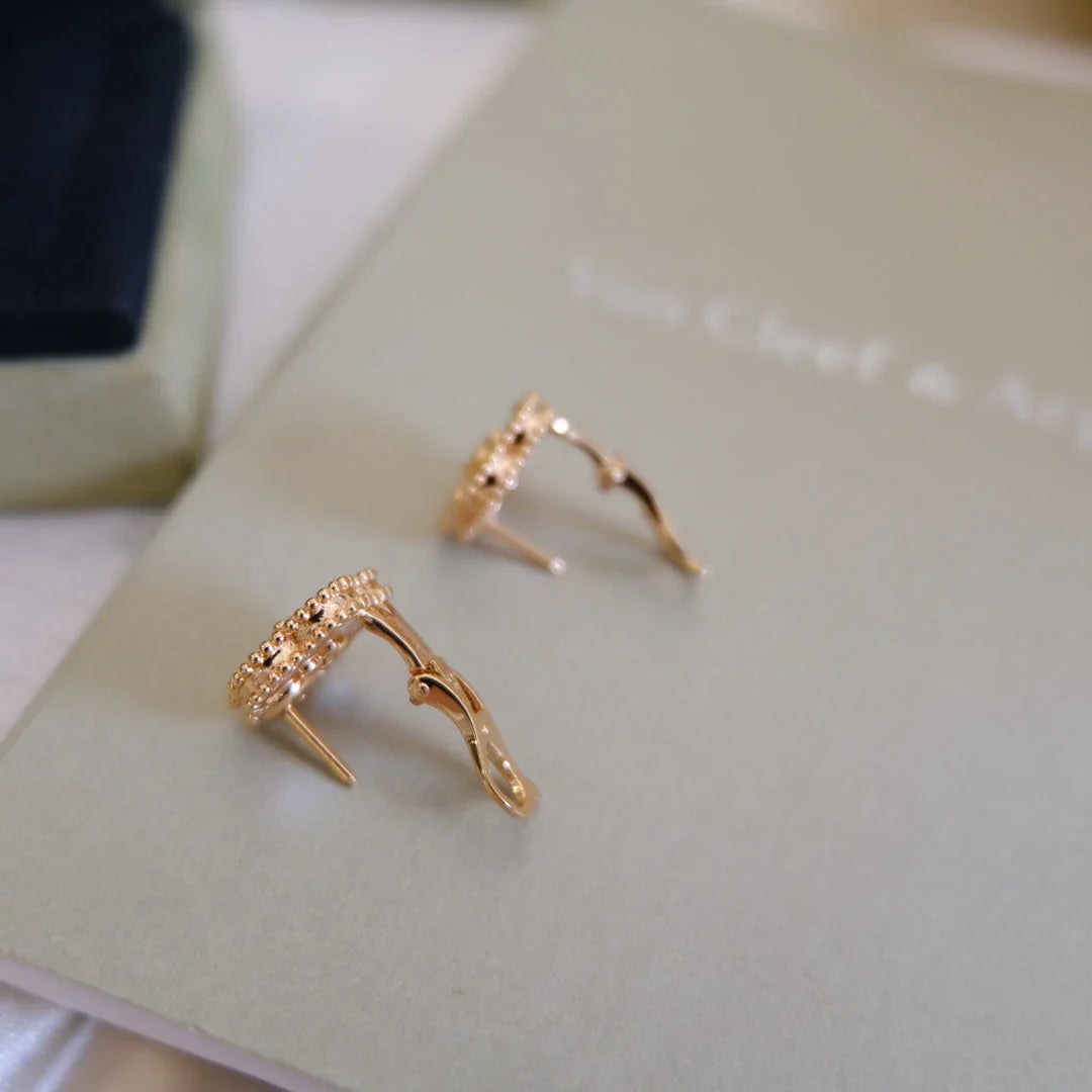 [Regal Jewels]LUCKY WHITE MOP EARRINGS