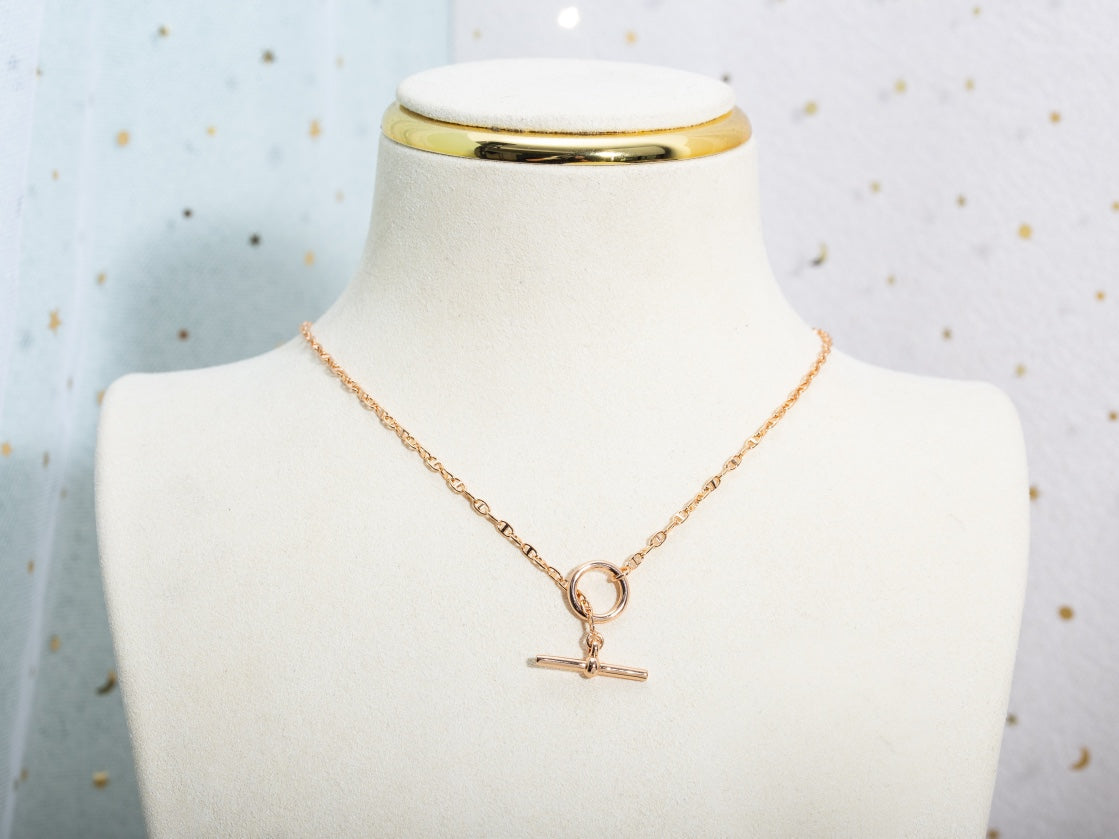 [Regal Jewels]ECHAPPEE NECKLACE PINK GOLD