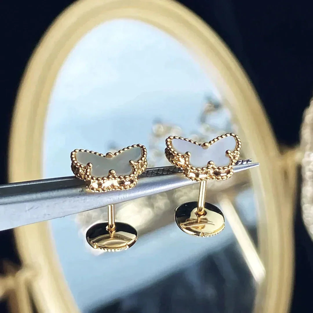 [Regal Jewels]SWEET BUTTERFLY MOP EARSTUDS