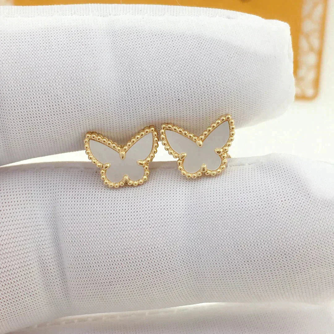 [Regal Jewels]SWEET BUTTERFLY MOP EARSTUDS
