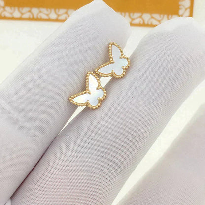 [Regal Jewels]SWEET BUTTERFLY MOP EARSTUDS