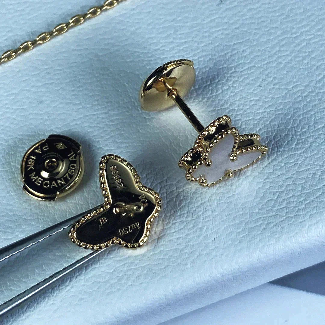 [Regal Jewels]SWEET BUTTERFLY MOP EARSTUDS