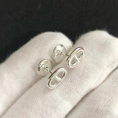 [Regal Jewels]CHAINE SMALL EARRINGS GOLD AND SILVER