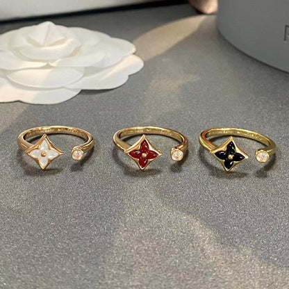 [Regal Jewels]STAR 1 DIAMOND OPEN RING