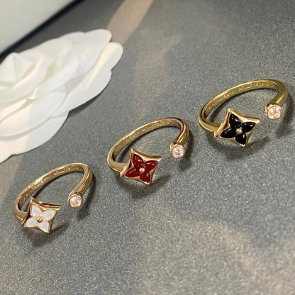 [Regal Jewels]STAR 1 DIAMOND OPEN RING