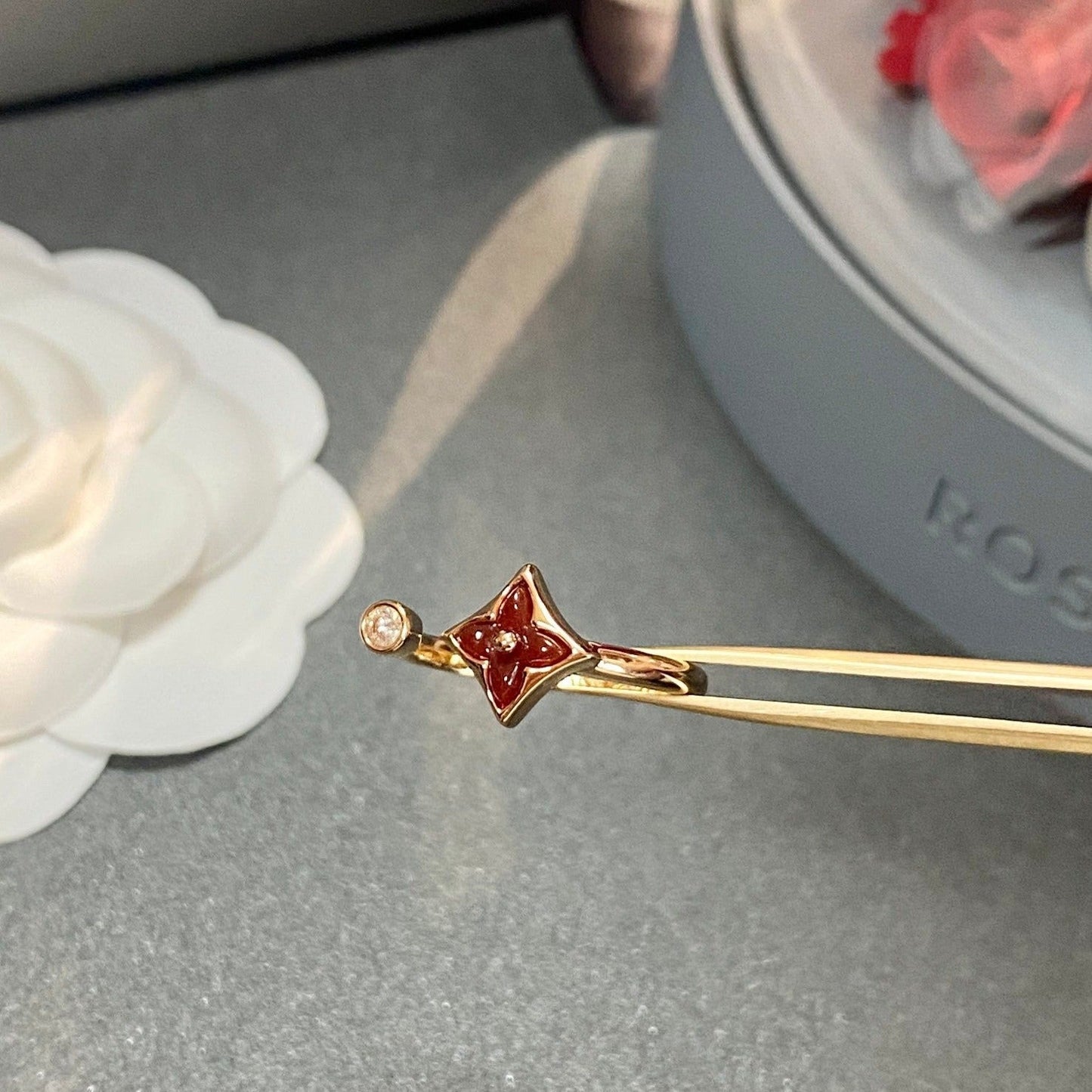[Regal Jewels]STAR 1 DIAMOND OPEN RING