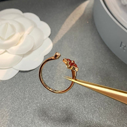 [Regal Jewels]STAR 1 DIAMOND OPEN RING
