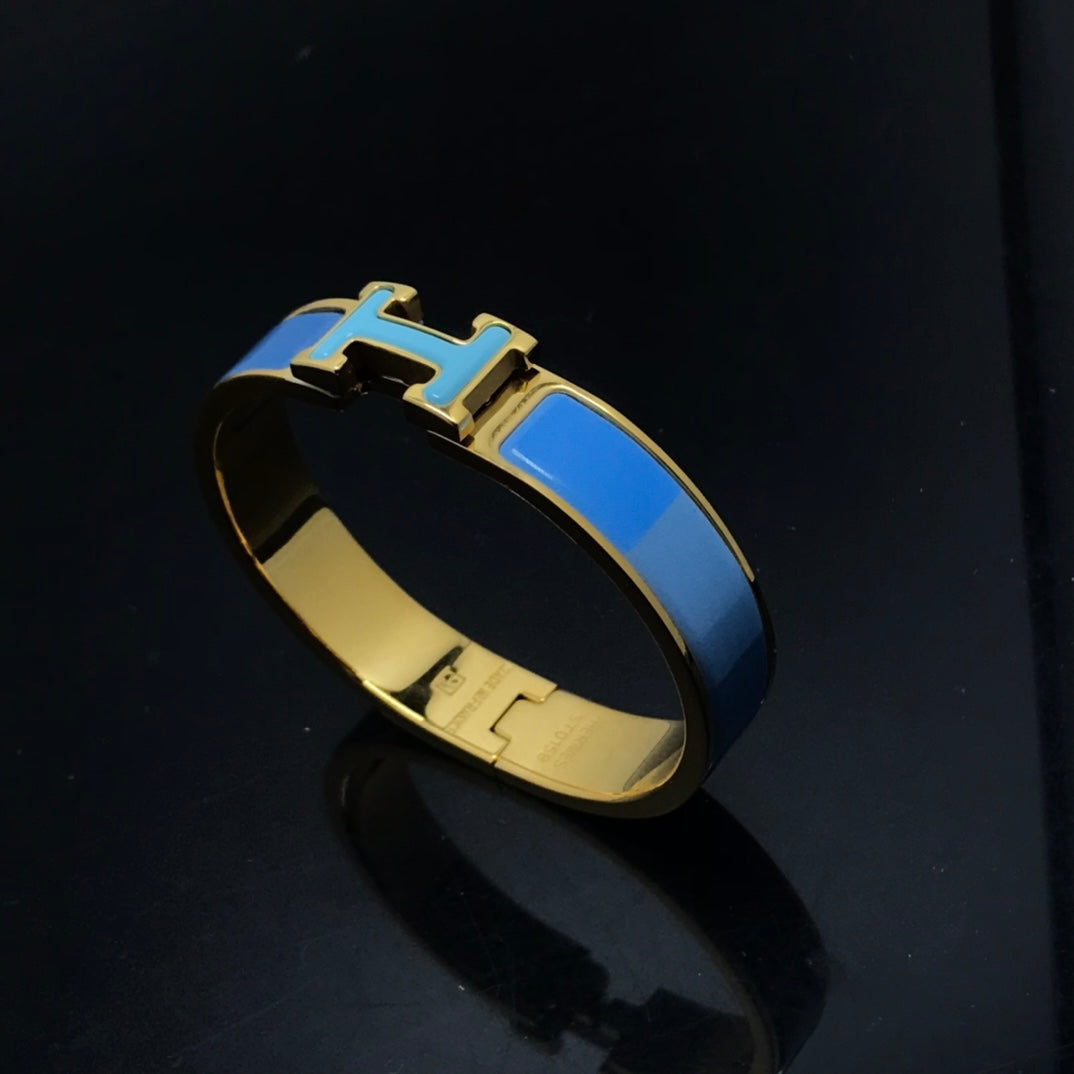 [Regal Jewels]H BRACELET BLUE RAINBOW CERAMIC