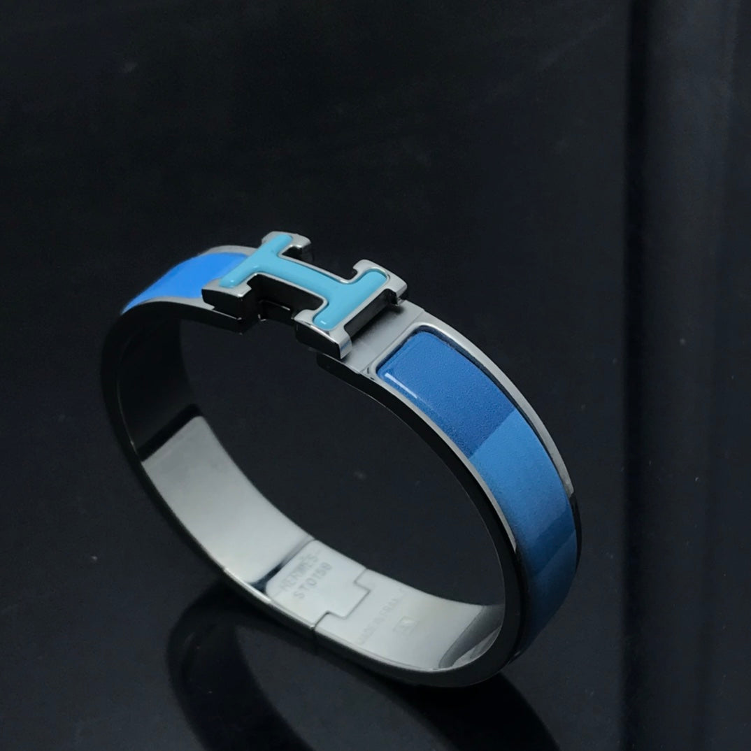 [Regal Jewels]H BRACELET BLUE RAINBOW CERAMIC