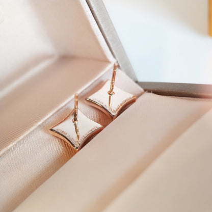[Regal Jewels]STAR MOP PINK GOLD EARRINGS