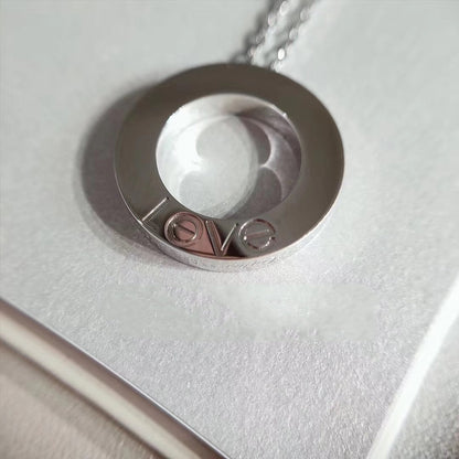 [Regal Jewels]LOVE NECKLACE ADJUSTABLE SILVER