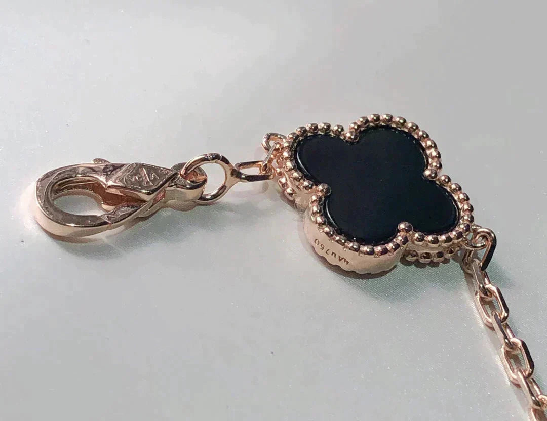 [Regal Jewels]CLOVER 5 MOTIFS MULTICOLOR  BRACELET